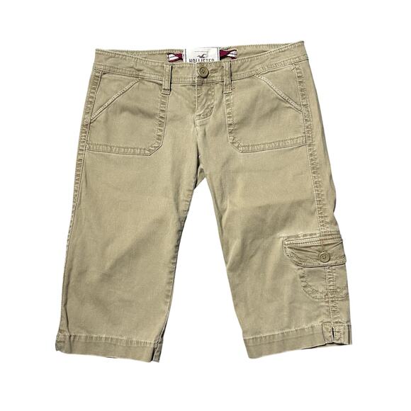 Hollister Y2K Vintage Low Rise Khaki Capri - Picture 1 of 6